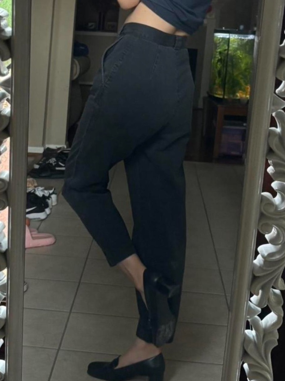 Vintage Calvin Klein CK Sport Slate Grey Trousers 6 (Fits like 0 or 00)